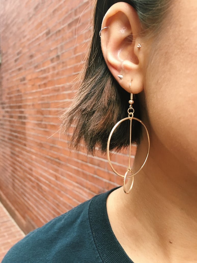 gold earrings primark